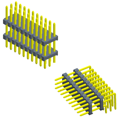 2.54mm排针 三排 90度/180度